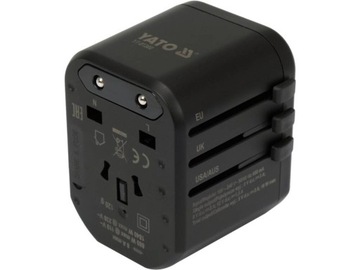 UNIWERSALNY ADAPTER PODRÓŻNY SZYBKA ŁADOWARKA USB