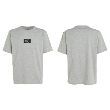 CALVIN KLEIN KOSZULKA MĘSKA T-SHIRT CREW SZARA M