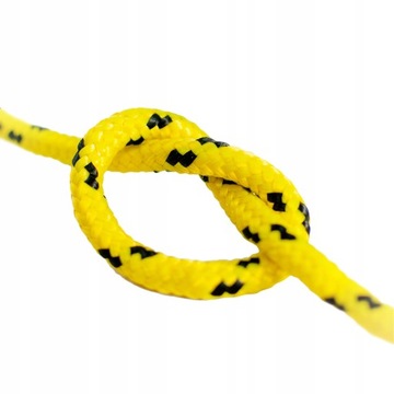 Lina Linka polipropylenowa pleciona żeglarska żółta 12mm 30m