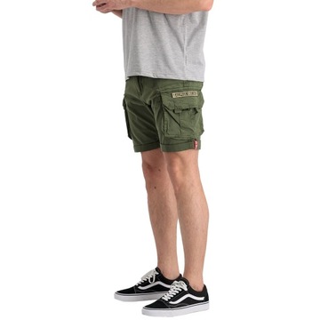 Szorty Spodenki Alpha Industries Crew Short - Zielone 36