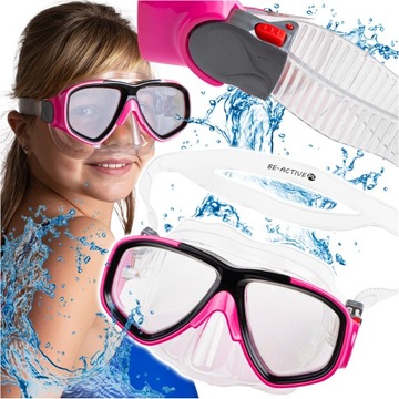 MASKA DO NURKOWANIA SNORKELINGU OKULARY GOGLE PŁYWANIA DLA DZIECI