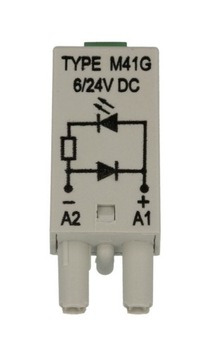 MODUŁ M41G 6-24V DC ZABEZPIECZAJĄCY SYG LED RELPOL