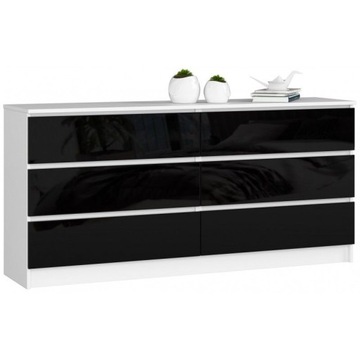 NOWOCZESNA KOMODA DUŻA 6 SZUFLAD SZAFKA 160cm
