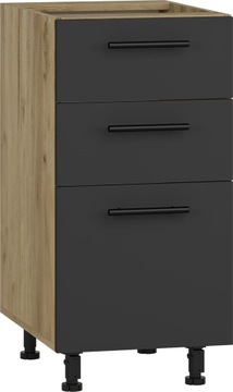 VENTO D3S-40/82 szafka dolna z szufladami, Hettich