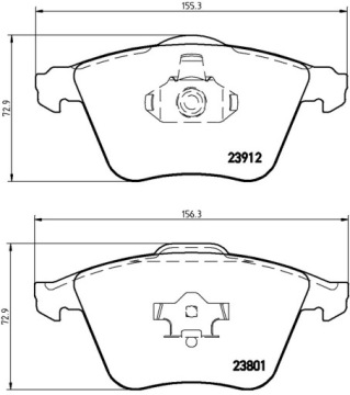ТОРМОЗНЫЕ КОЛОДКИ BREMBO P24057