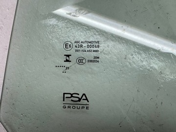 OPEL CORSA F 2019-2024 SKLO (OKNO) DVEŘE LEVÝ ZADNÍ VŠECHNY ROČNÍK