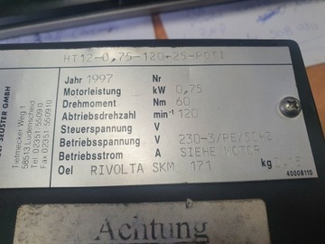 Двигатель Siemens 1LP5079 0,75 кВт, шестерня № 319