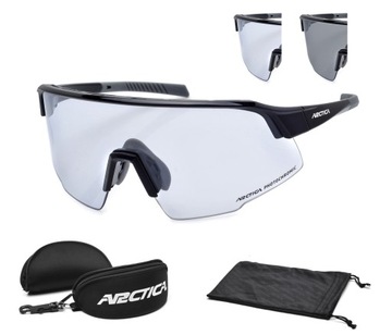 Фотохромные велосипедные очки кошка. 1-3 Arccta S-340F UV400 Unisex + ремень