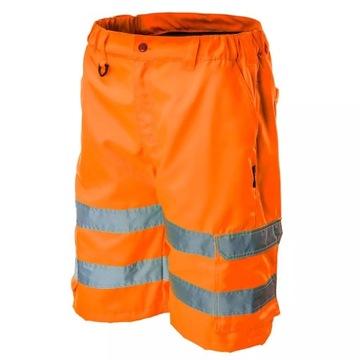Krótkie spodenki ostrzegawcze pomarańczowe r. XXL