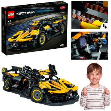 LEGO TECHNICS BUGATTI BOLID SAMOCHÓD WYŚCIGOWY HIT