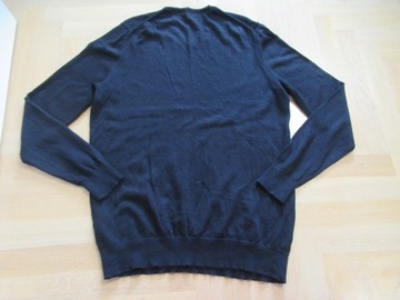 ESPRIT sweter 100% merino wełna czarny XL