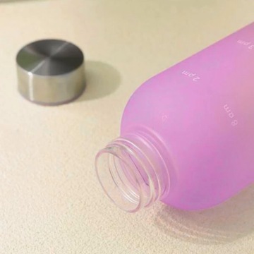 БУТЫЛКА ДЛЯ ВОДЫ СПОРТИВНАЯ БУТЫЛКА С МЕРКОЙ ДЛЯ ФИТНЕС-ЗАЛОВ 1Л