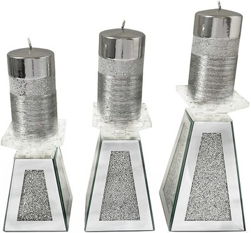 CANDLE STAND набор хрустальных подсвечников GLAMOUR