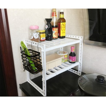 Półka kuchenna półki na zlew kuchenny Regał na przyprawy regulowana 38-70cm