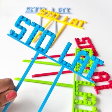 3D БУКВЫ украшения для торта блоки с буквами Украшения для торта для детей ЭКО