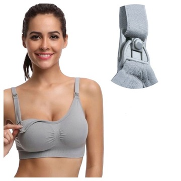 BIUSTONOSZ do karmienia STANIK ciążowy BEZSZWOWY miękki bez fiszbin XXL