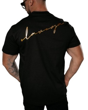 T-shirt męski OLAVOGA BLUSH czarny - XL