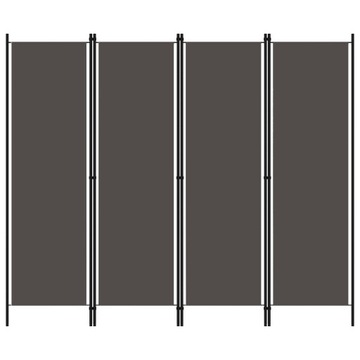 Parawan 4-panelowy, antracytowy, 200 x 180 cm