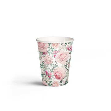 Kubeczki papierowe Gorgeous Roses 250ml, 8szt., PAW