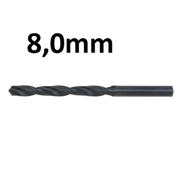 Wiertło spiralne HSS DIN do metalu 8mm Wurth