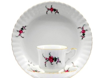 628 SERWIS KAWOWY 12/39 IWONA CHODZIEŻ PORCELANA