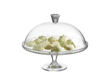 64585 PASABAHCE PATERA TORT NÓŻCE Z KLOSZEM 32 CM