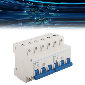 Dual Power Circuit Breaker DIN Guide Rail Micro Interlock 3P+3P 6000A Manua