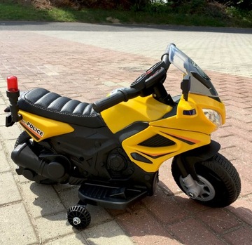 MOTOR NA AKUMULATOR DLA DZIECI POLICJA MUZYKA LED