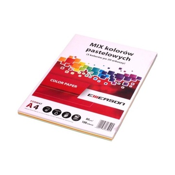КОПИРОВАННАЯ БУМАГА A-4 COLOR MIX PASTEL a100 EMERSON