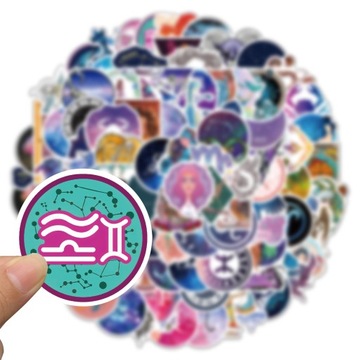 ВОДОНЕПРОНИЦАЕМЫЕ НАКЛЕЙКИ MIX ZODIAC STICKER BOMB 100 шт.