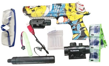 АВТОМАТИЧЕСКИЙ ПИСТОЛЕТ, винтовка с гелевым шариком, ГЛУШИТЕЛЬ