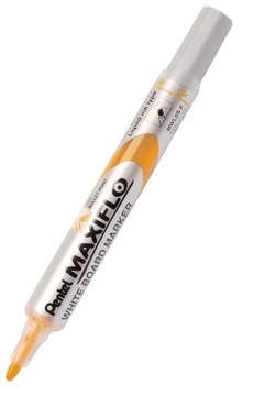 MARKER SUCHOŚCIERALNY PENTEL Z TŁOCZKIEM MAXIFLO MWL5-S POMARAŃCZOWY