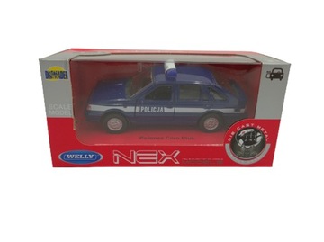 POLONEZ CARO PLUS POLICJA METAL MODELI 1:34 WELLY