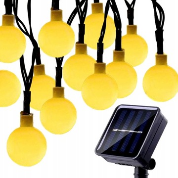 SOLARNA GIRLANDA ogrodowa ozdobne WISZĄCE kuleczki
