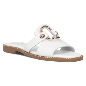 Buty damskie klapki płaskie buty letnie Filippo skórzane eleganckie r.40