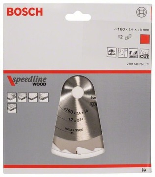 H СКОРОСТНАЯ ЦИРКУЛЯРНАЯ ПИЛА 160*2,4*16Z*12