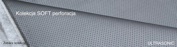 Antracyt GT Perforowana Ekoskóra SOFT Tapicerka samochodowa podsufitka
