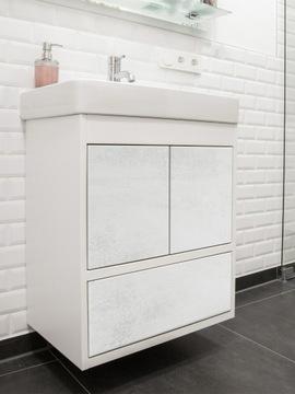 Декоративная мебельная облицовка бетонная белая для рулона столешницы шкафа 45x200 см DIY