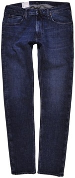 LEE spodnie SKINNY regular DARK BLUE jeans LUKE _ W33 L32