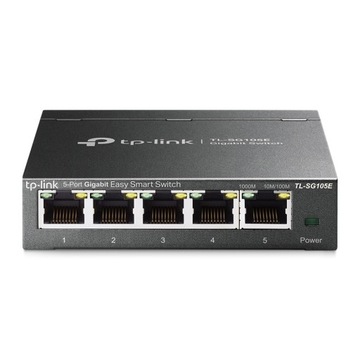 Switch TP-Link 5p TL-SG105E EASY SWITCH 5 portów