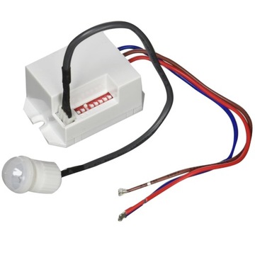 MINI CZUJNIK RUCHU 360° LED PIR Z SENSOREM ZEWNĘTRZNYM SONDA ZMIERZCHU 230V