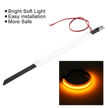 Передняя вилка со светодиодной лентой для мотоцикла, автомобиля, 12 В