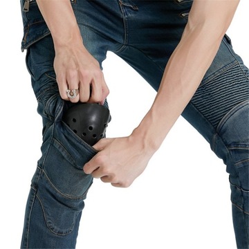 Мужские мотоциклетные джинсы защитники велосипедные брюки