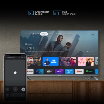 CHiQ 32-дюймовый безрамочный смарт-телевизор Google TV FHD