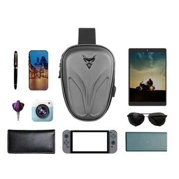 Мотоцентрическая сумка через плечо, мотоциклетная сумка, серая