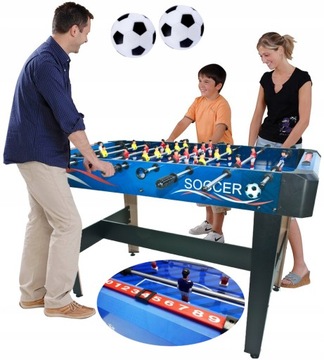 ФУТБОЛЬНЫЙ СТОЛ ФУТБОЛЬНЫЙ СТОЛ 121x73см БОЛЬШОЙ СТОЛ на ножках 2x 11 ИГРОКОВ