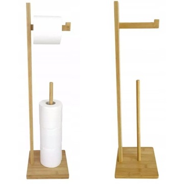 STOJAK NA PAPIER TOALETOWY DREWNO BAMBUSOWE