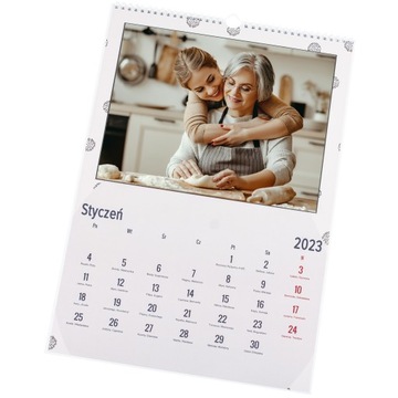 1x фото-календарь A3 + подарок для бабушки и дедушки