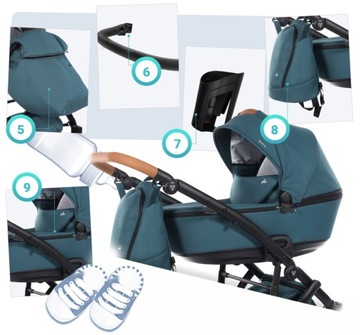 КОЛЯСКА JUNAMA 2IN1 SPACE 03 I + ОРИГИНАЛЬНЫЕ АКСЕССУАРЫ