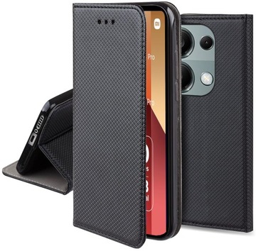 Etui do Xiaomi Redmi Note 13 Pro 4G SMART MAGNET BOOK CASE Z KLAPKĄ + SZKŁO
